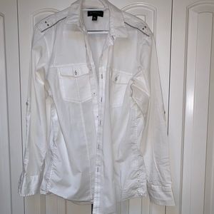 INC. White Button Down Shirt